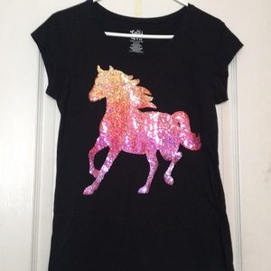 Justice Girls Sequence Unicorn T-Shirt
